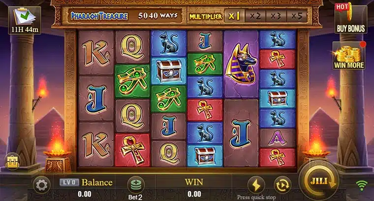 Explore the Pharaoh Treasure Demo Slot at PH345 Casino for free! Complete your PH345 Register or use your PH345 Login to start playing on PH345 Online. Access the best slots via the PH345 Link and experience thrilling gameplay today.